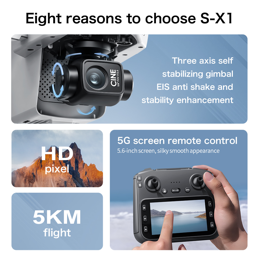 Original S-X1 Drone 8K HD Prof - огляд і ціна Drone Thermal Imaging